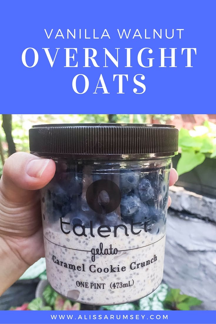 Vanilla walnut overnight oats