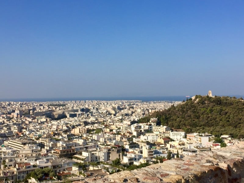 View of Athens from the Acropolis