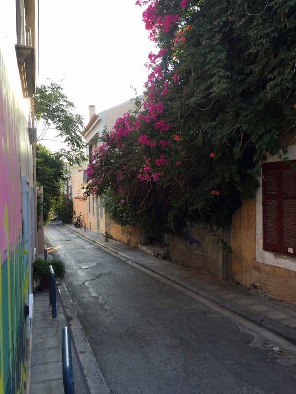 Plaka neighborhood Athens Greece