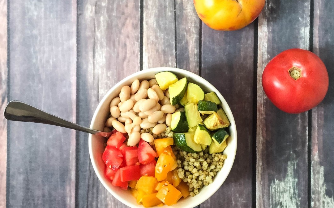 Whole Grain Bowl Recipe Pesto Bowl with Heirloom Tomatoes