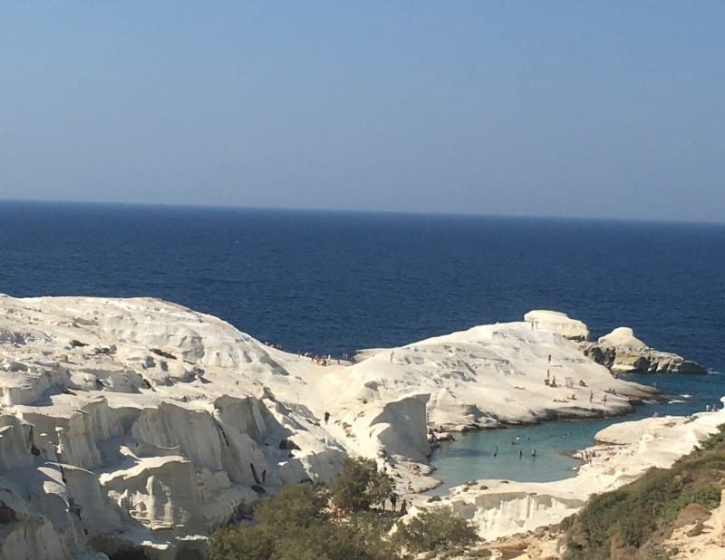 Sarakiniko Beach Milos Greece