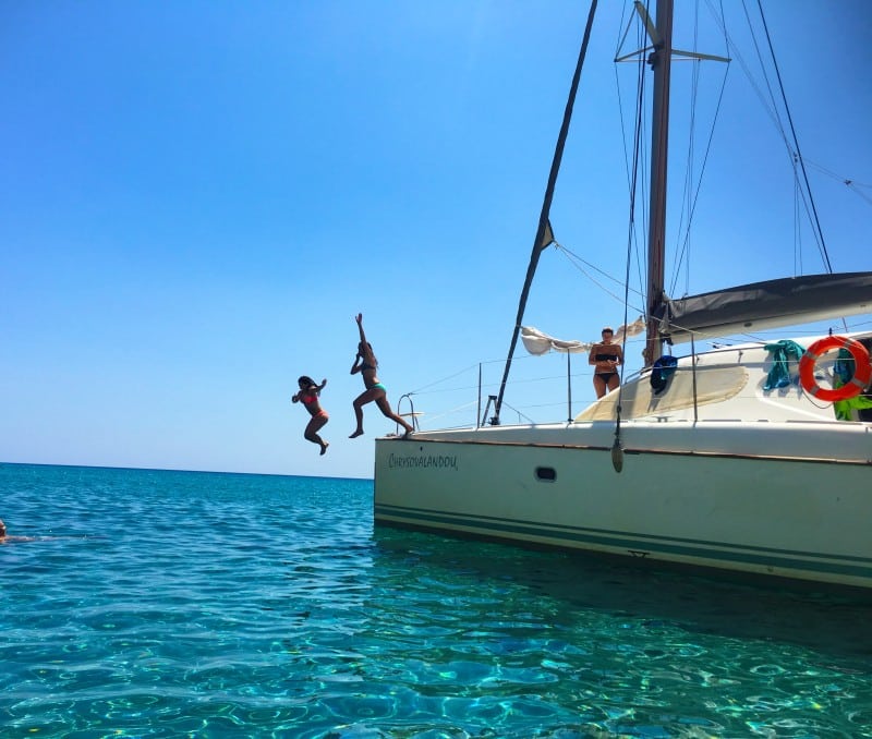 Milos boat Greece