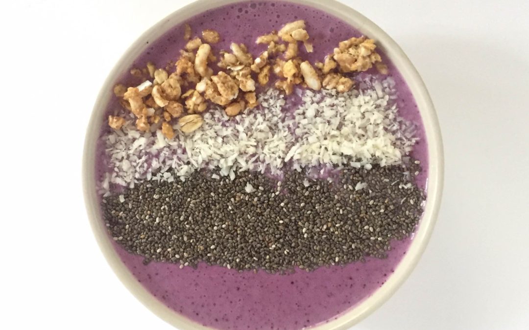 Tropical Wild Blueberry Smoothie Bowl