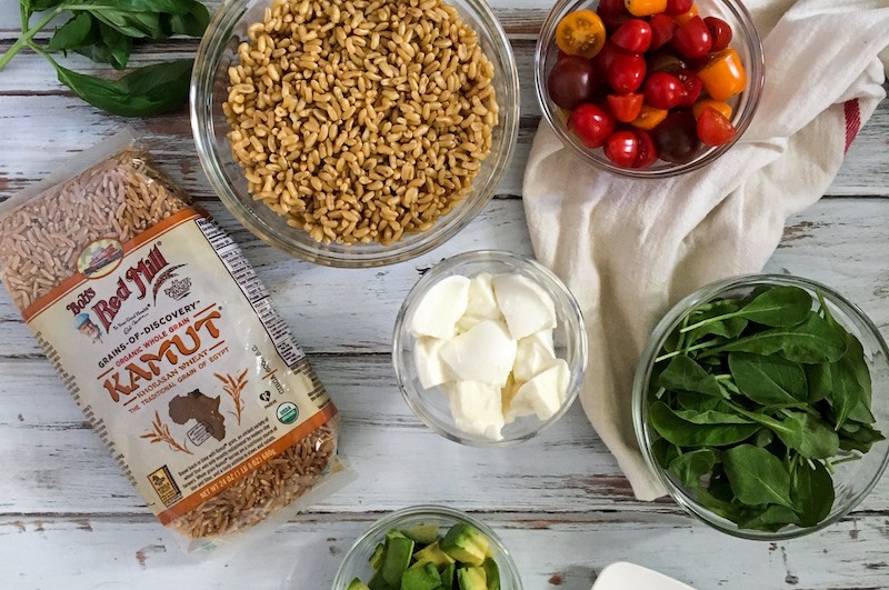 caprese grain bowl