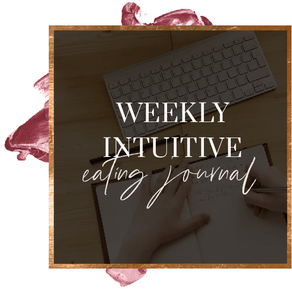 weekly intuitive eating journal review