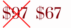 regular price $97, sale price $67 regular price $97, sale price $67