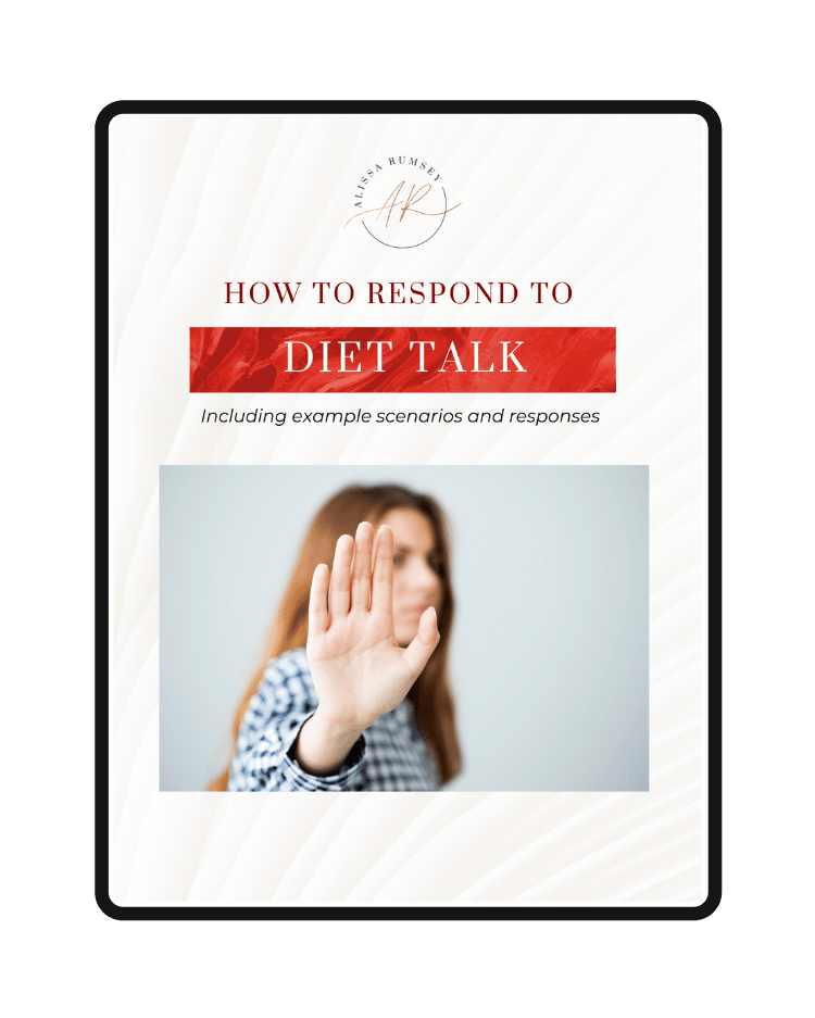 Free Download How to Respond to Diet Talk