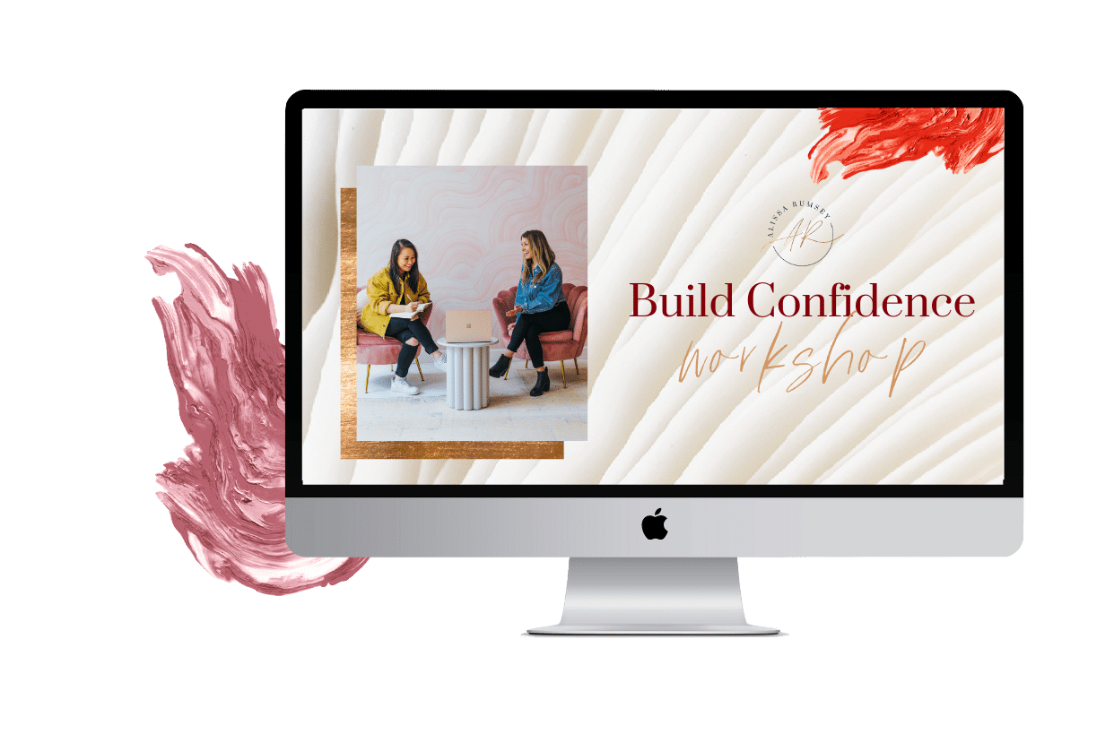 Build Confidence entrepreneur workshop - laptop image