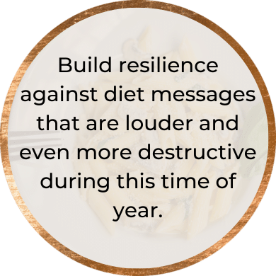 Build resilience against diet messages