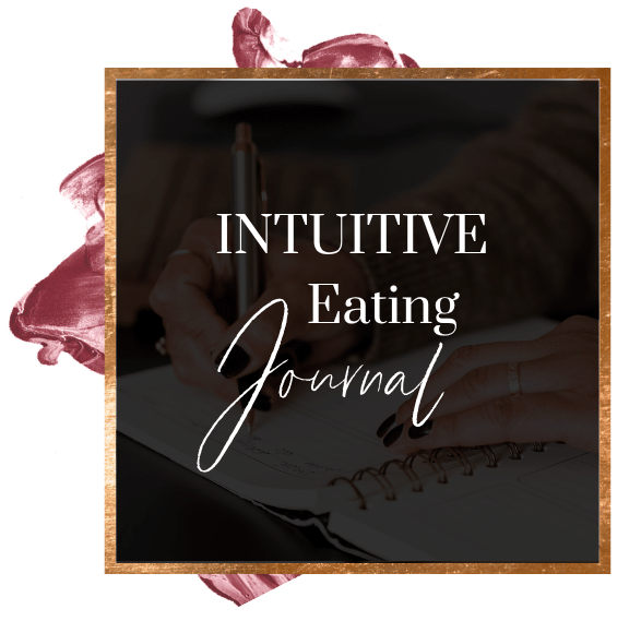 intuitive eating journal prompts dietitian